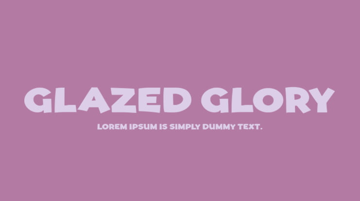Glazed Glory Font