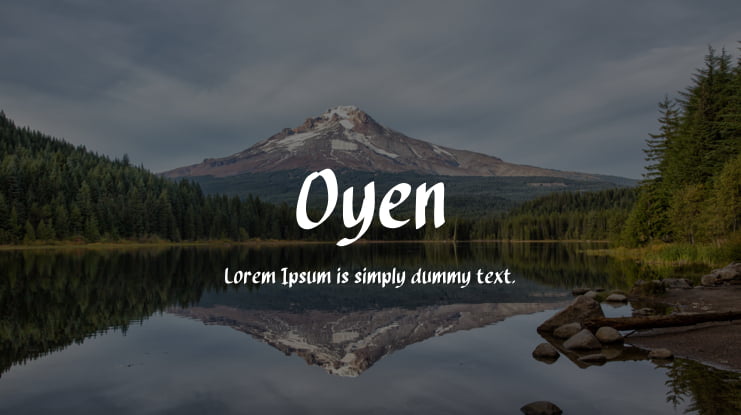 Oyen Font