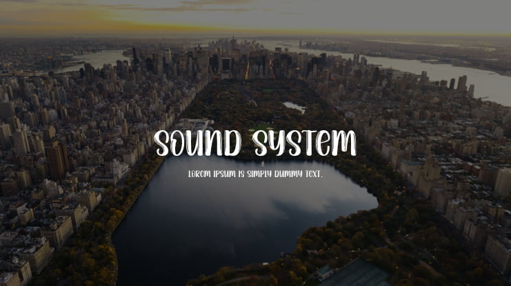 Sound System Font