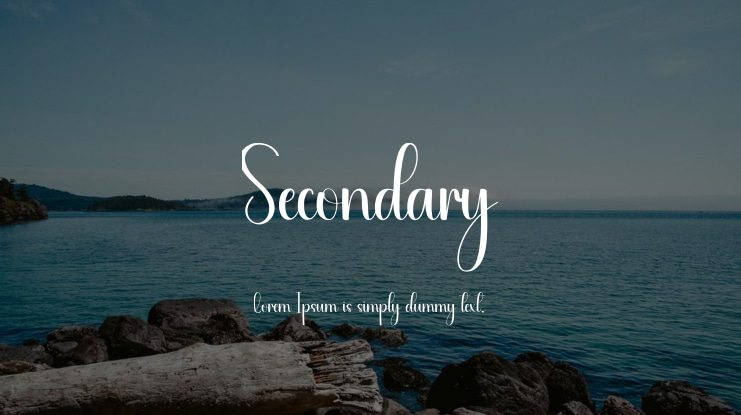 Secondary Font
