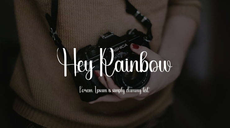 Hey Rainbow Font