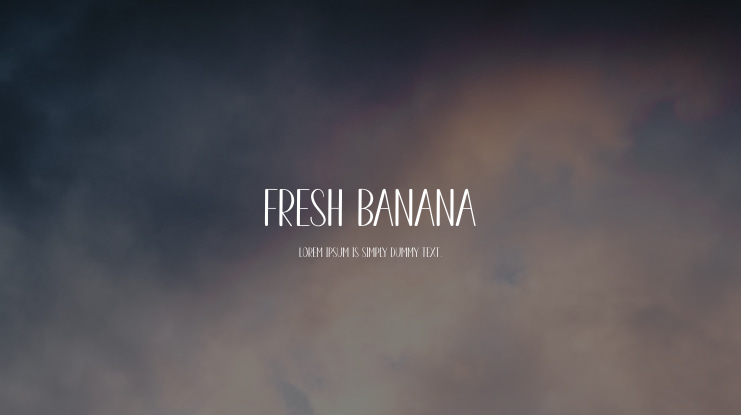 Fresh Banana Font