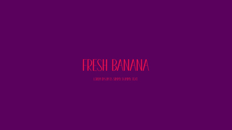 Fresh Banana Font