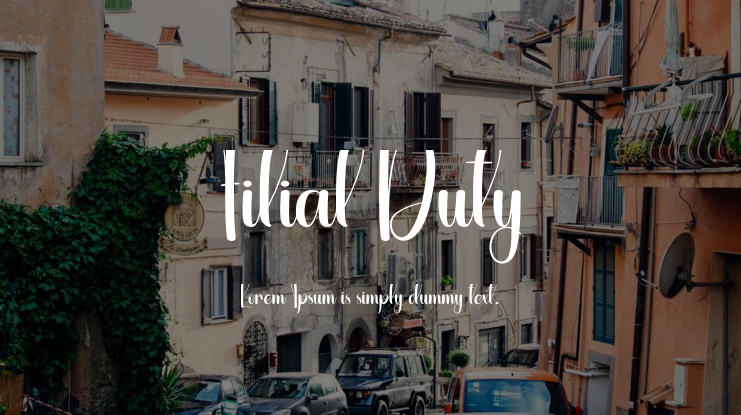Filial Duty Font