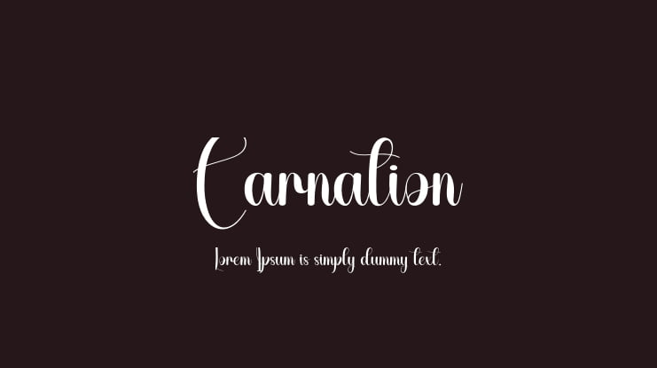 Carnation Font