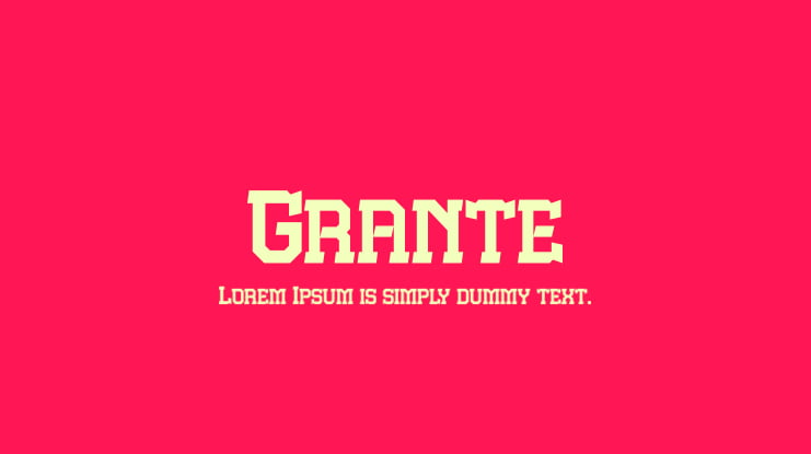 Grante Font