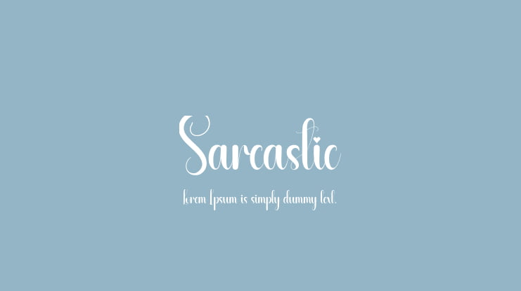 Sarcastic Font : Download Free for Desktop & Webfont