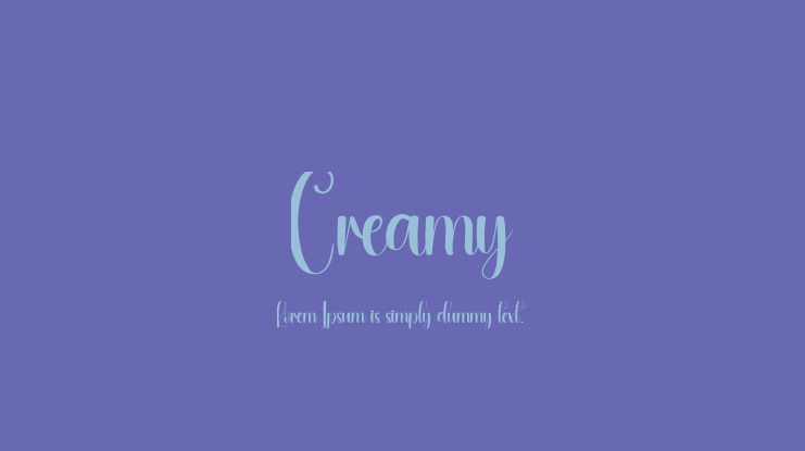 Creamy Font