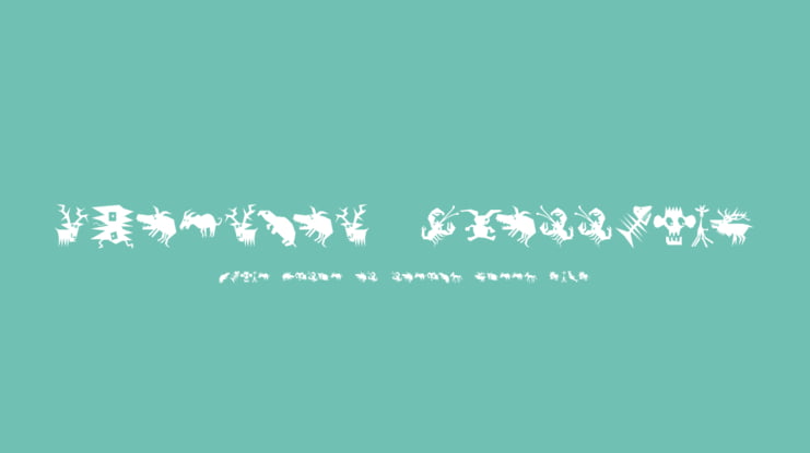 Animalia Scissored Font