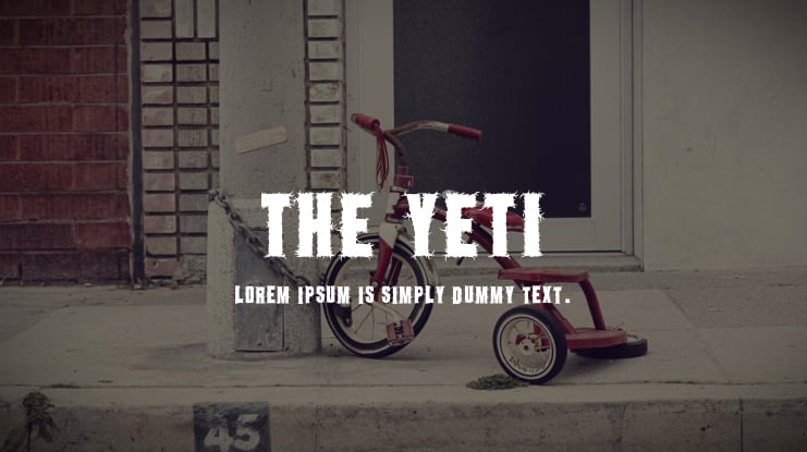 the yeti Font