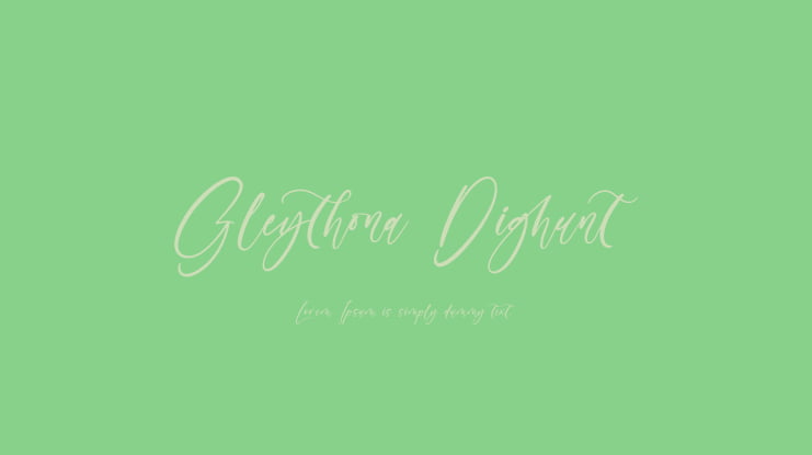 Gleythona Dighunt Font