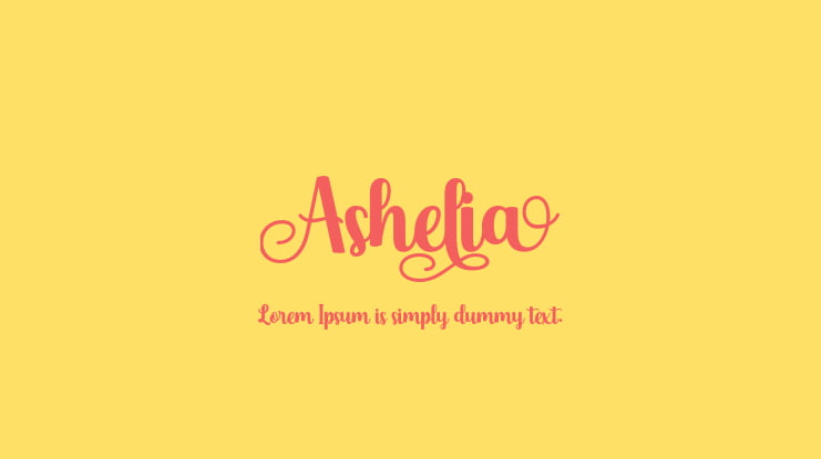 Ashelia Font