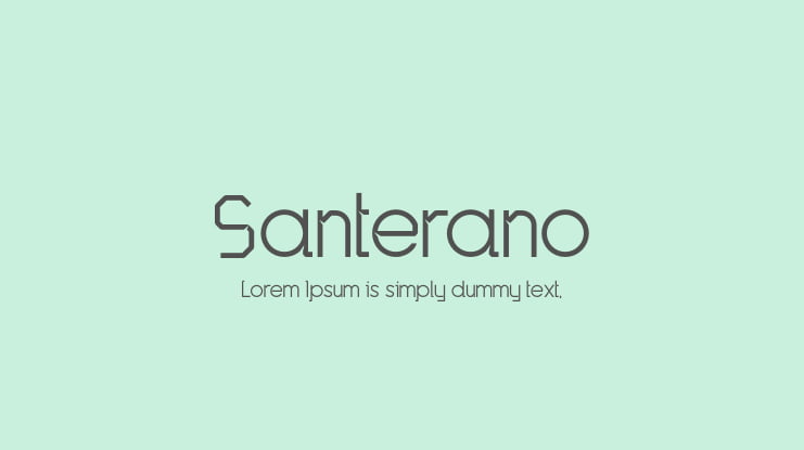 Santerano Font