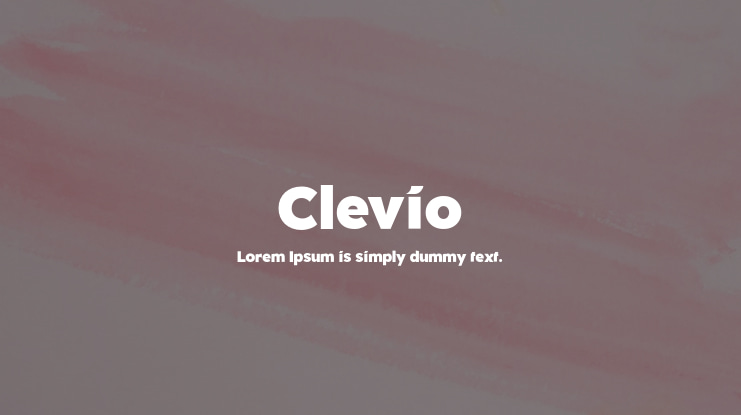 Clevio Font