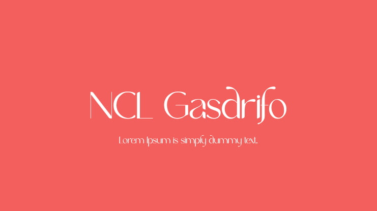 NCL Gasdrifo Font