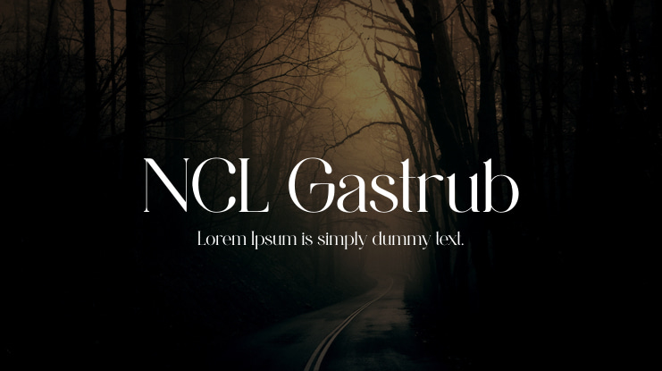 NCL Gastrub Font