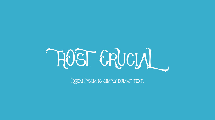 Host Crucial Font