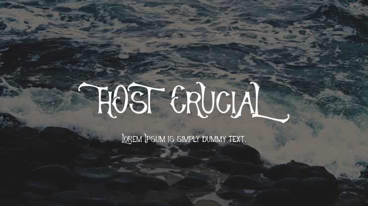 Host Crucial Font