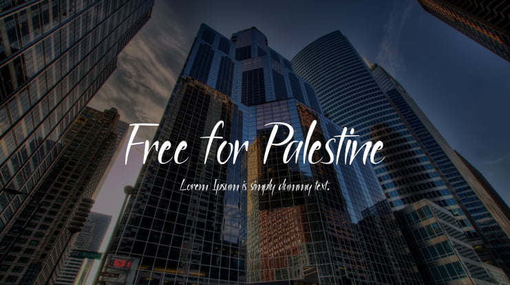 Free for Palestine Font