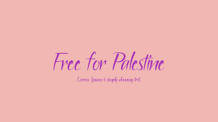 Free for Palestine Font