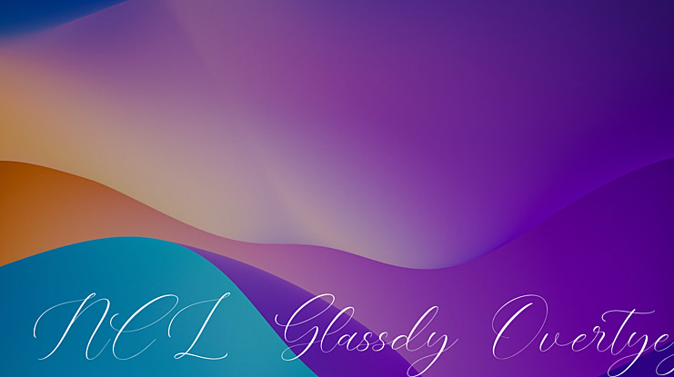 NCL Glassdy Overtyeg Font