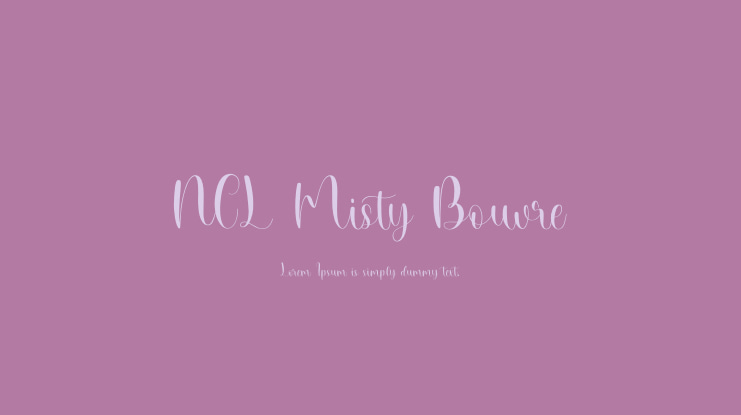 NCL Misty Bouvre Font