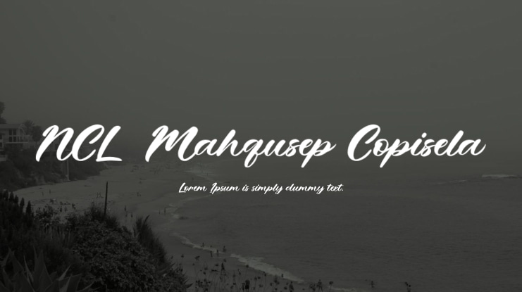 NCL Mahqusep Copisela Font