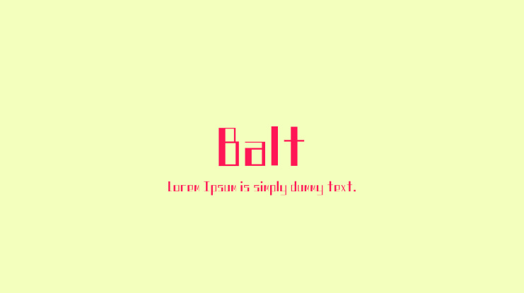 Balt Font