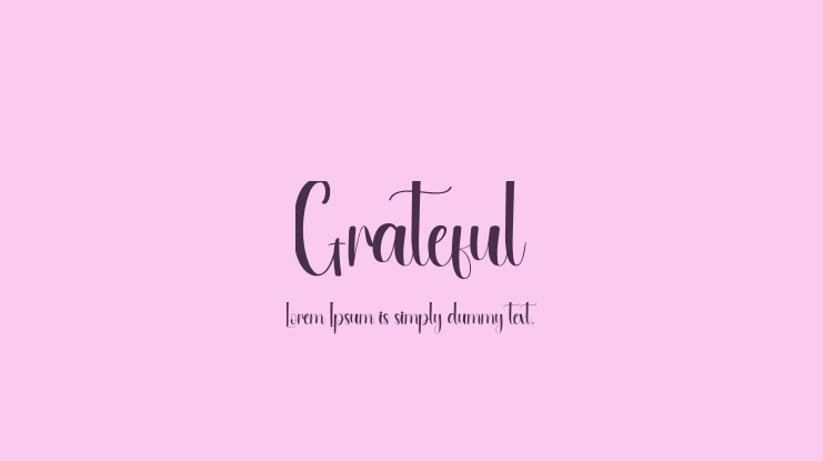 Grateful Font