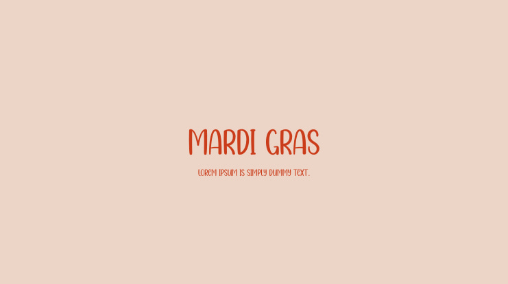 Mardi Gras Font