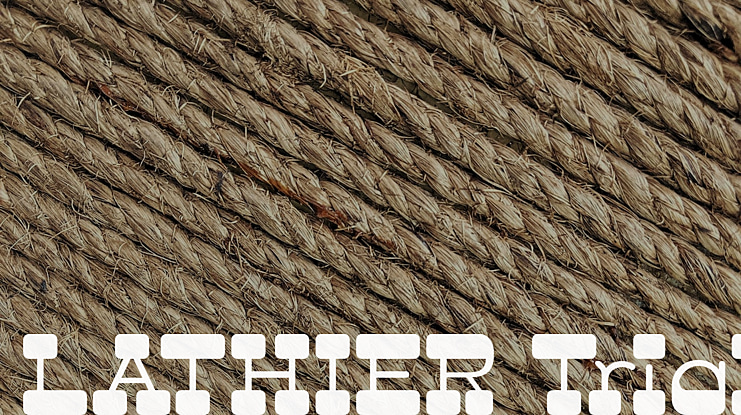 LATHIER Trial Font