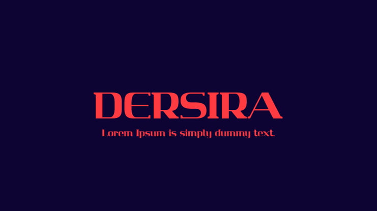 DERSIRA Font