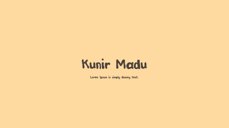 Kunir Madu Font