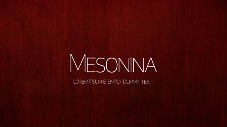 Mesonina Font