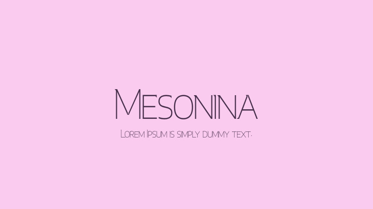Mesonina Font