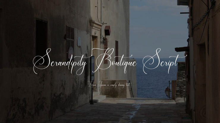Serandipity Boutique Script Font Family