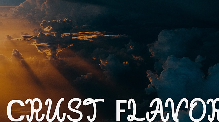 Crust Flavor Font