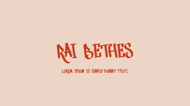 Rai Bethes Font