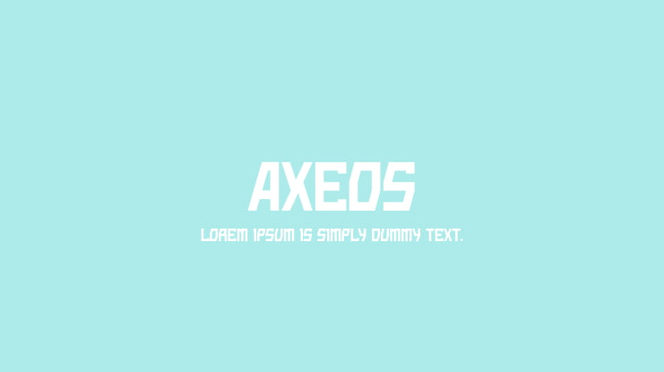 AXEOS Font