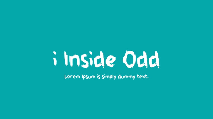 i Inside Odd Font
