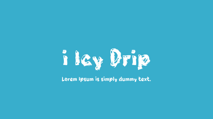 i Icy Drip Font