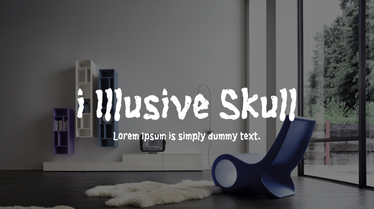 i Illusive Skull Font