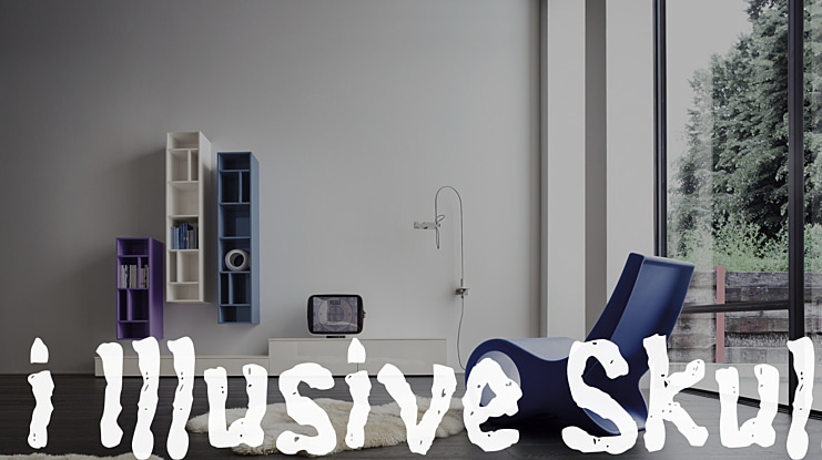 i Illusive Skull Font