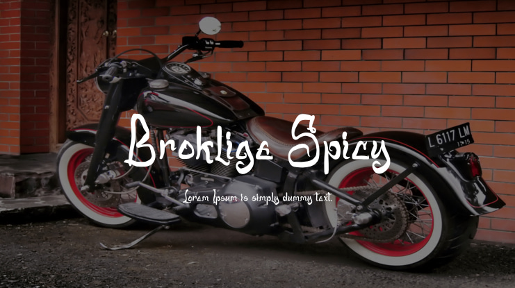 Broklige Spicy Font