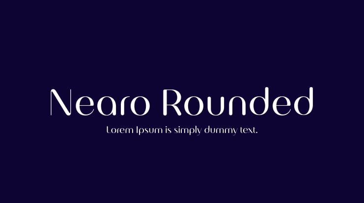 Nearo Rounded Font Family