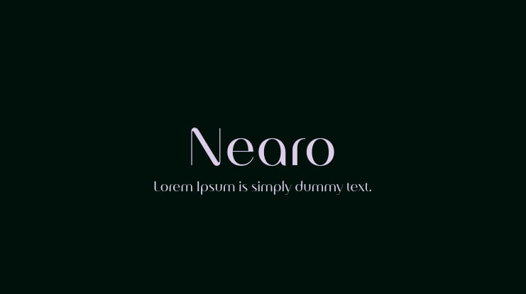 Nearo Font Family