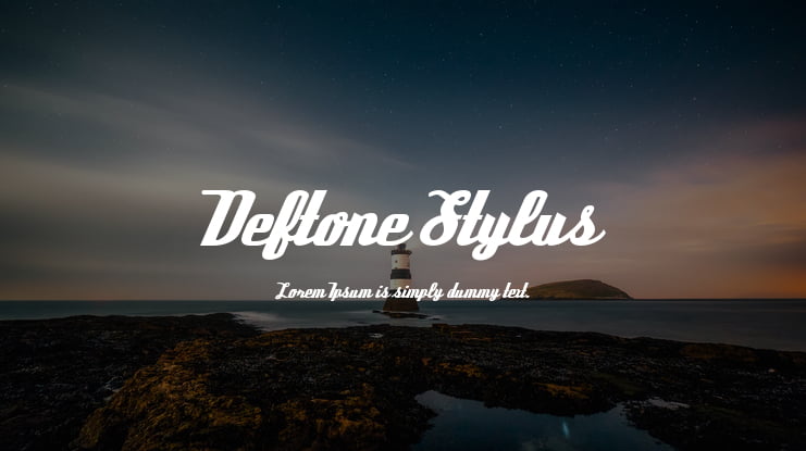 Deftone Stylus Font