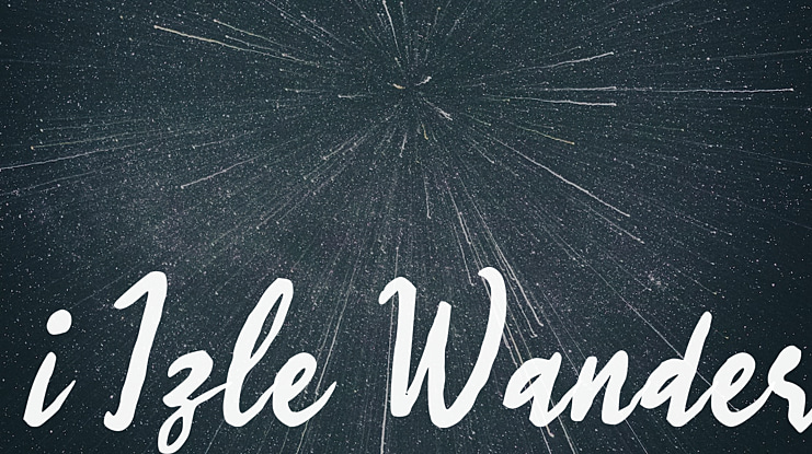 i Izle Wander Font