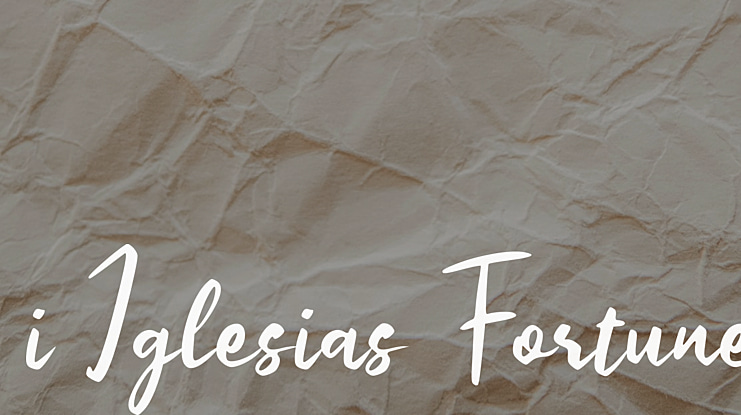 i Iglesias Fortune Font