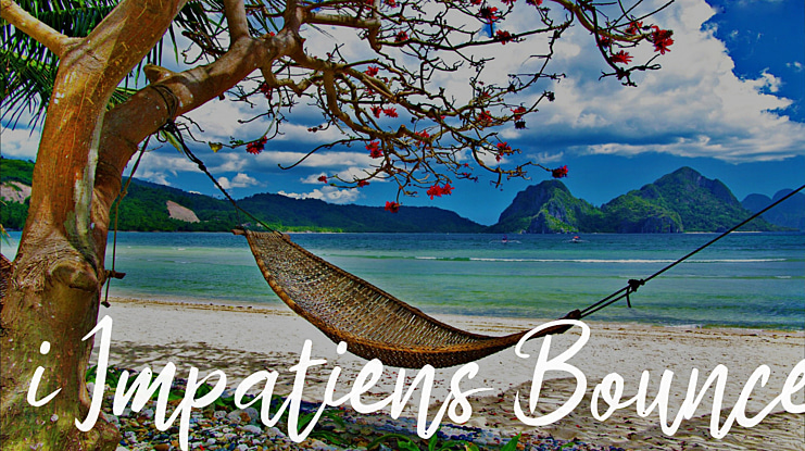 i Impatiens Bounce Font